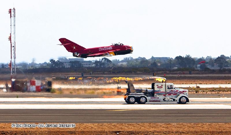 Plane vs Jet Truck Race