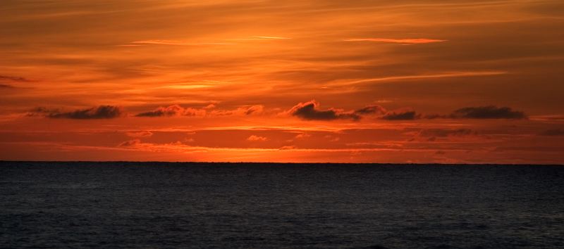 Sunset, Hanalei Bay Beach, Kauai