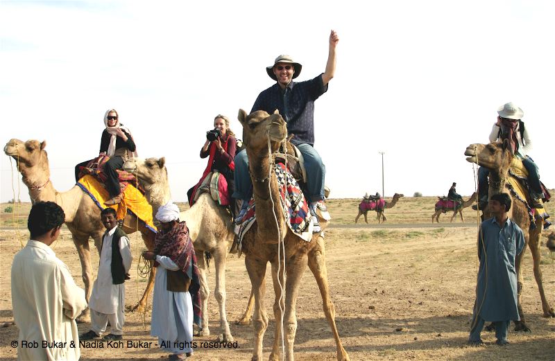 Rob on camel, Jaisalmer