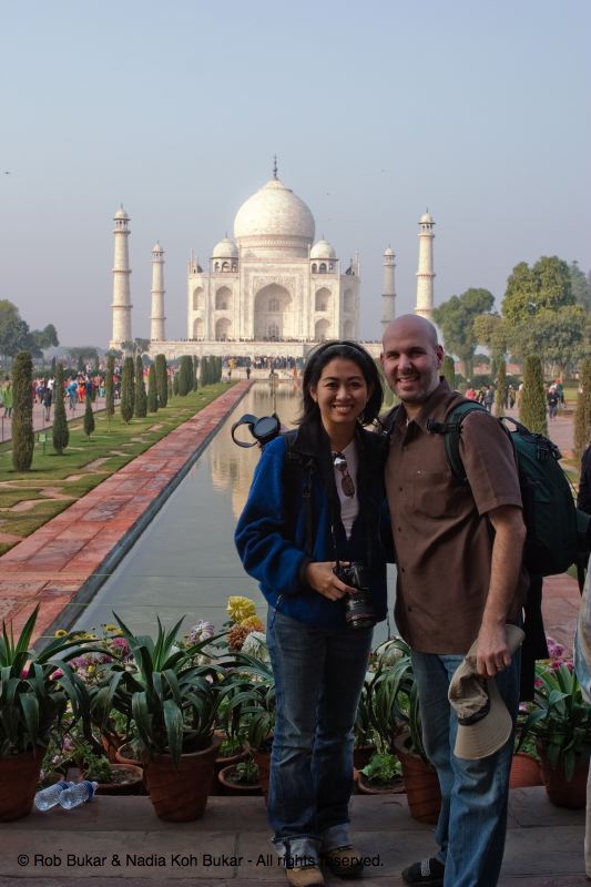 Nadia and Rob, Taj Mahal, Agra