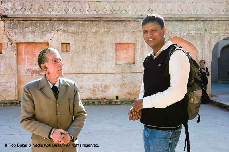 Sunil and guide, Amber Fort