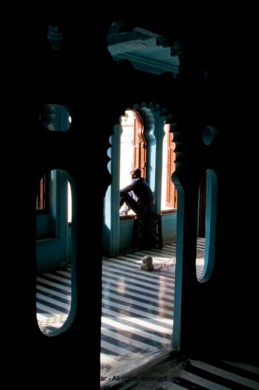Silhouette, City Palace, Udaipur