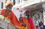 Men and Woman Outside Hindu Temple, Udaipur