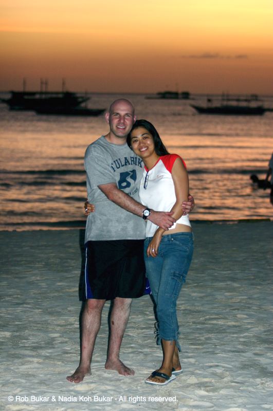 Rob and Nadia, Sunset