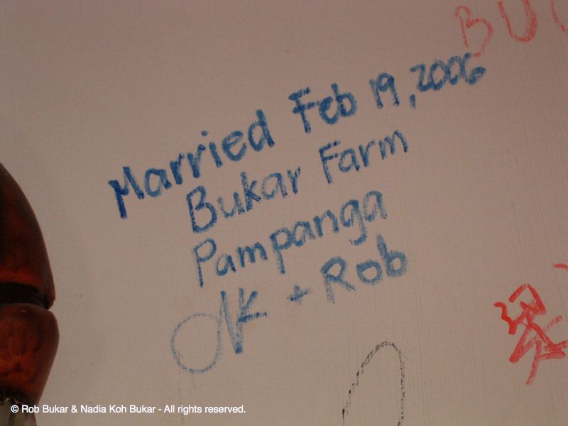 Signed The Restaurant wall