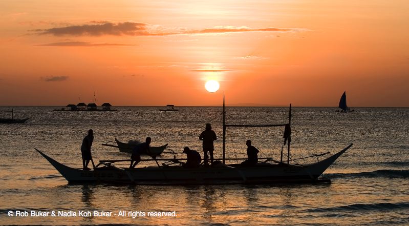 Boracay Sunset Silouette