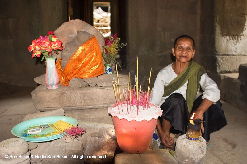 Woman, Angkor Watt
