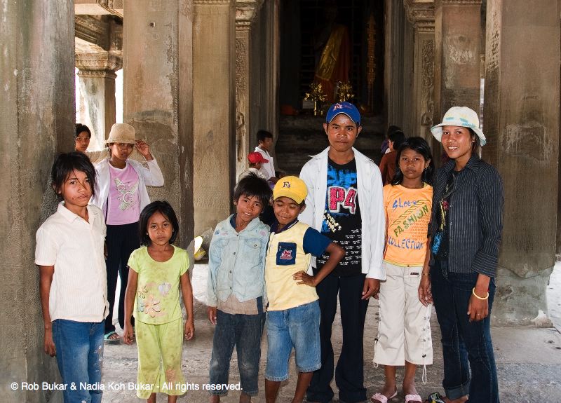 Children at Angkor Watt