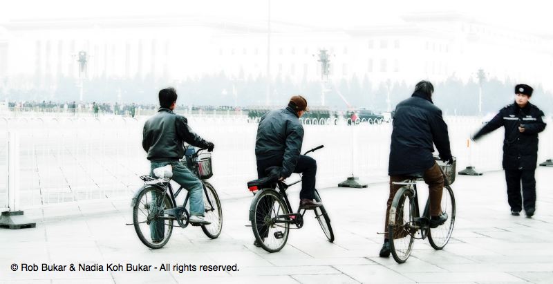 Bicyclists in Beijing