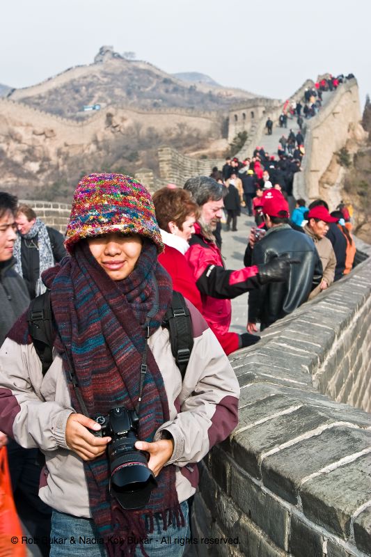 Nadia on Great Wall of China