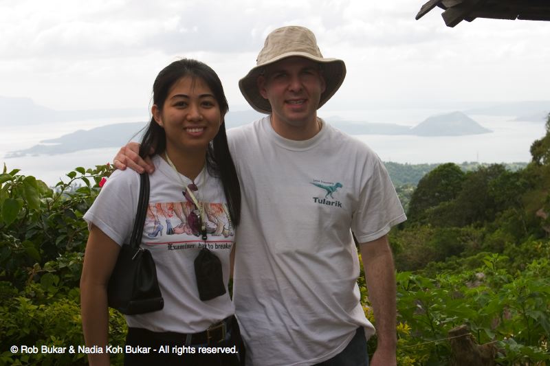 Nadia and Rob at Taal Volcano
