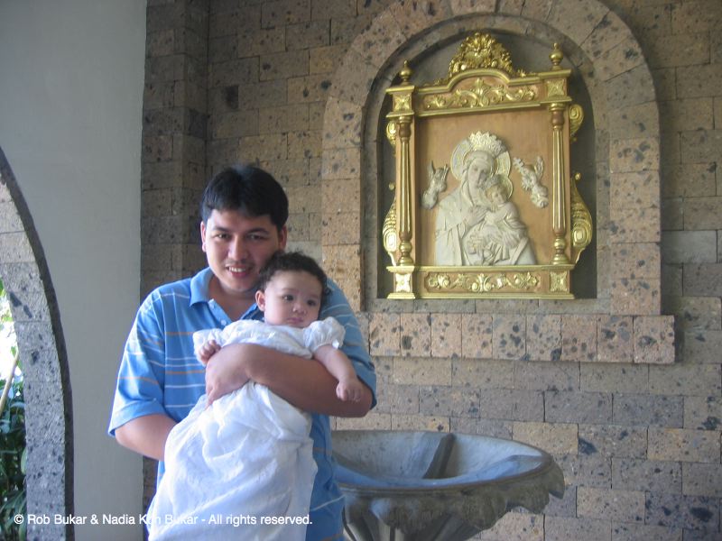 Troy and John at Christening
