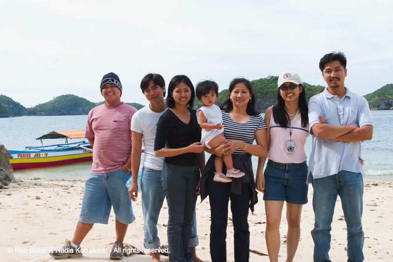 Milo, Jeffrey, Janice, Nicole, Tita Edna, Nadia, Kuya Raul