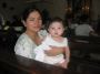 Joanne with John at his Christening