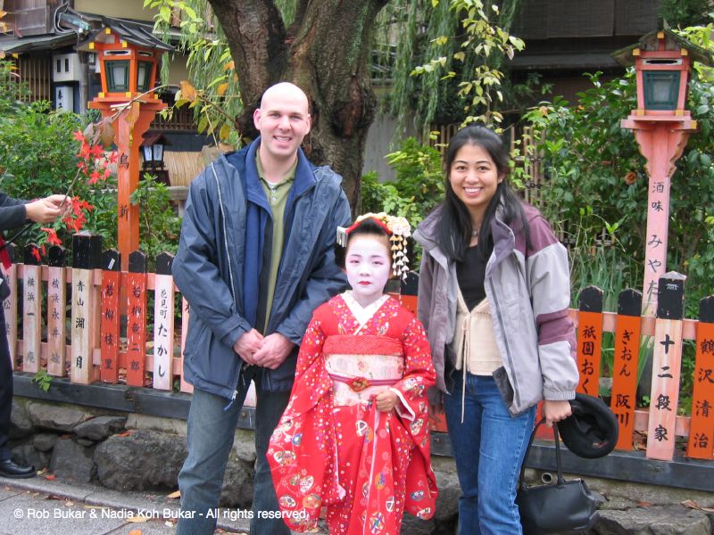 Rob and Nadia with Geisha Apprentice