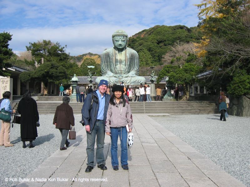 Rob and Nadia, Great Buddha, Kamakura
