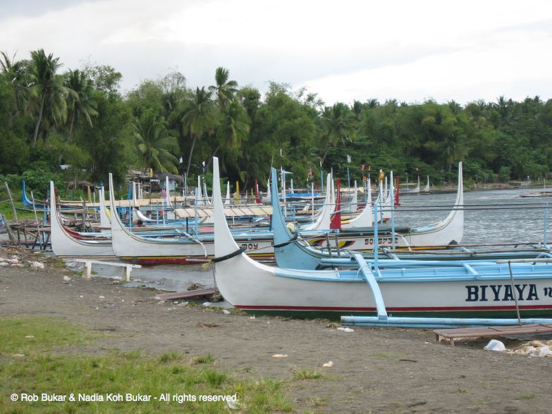 Boats to Crater of Taal