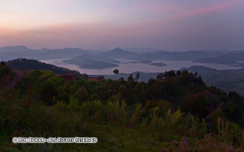 Dawn over Lake Burera