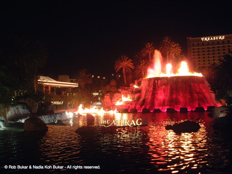 Outside The Mirage Hotel, Las Vegas